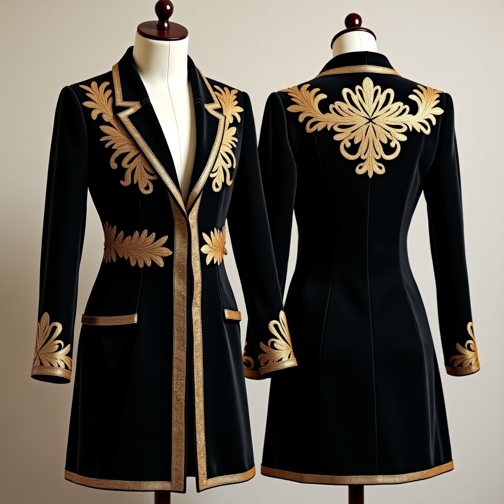 Ornamental Vine Border Karakou Jacket