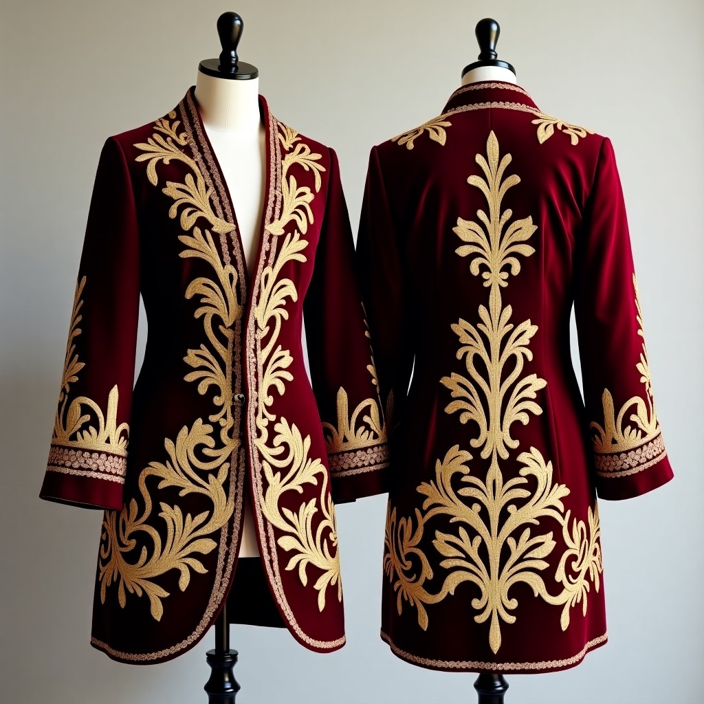 Regal Botanical Karakou Embroidered Jacket