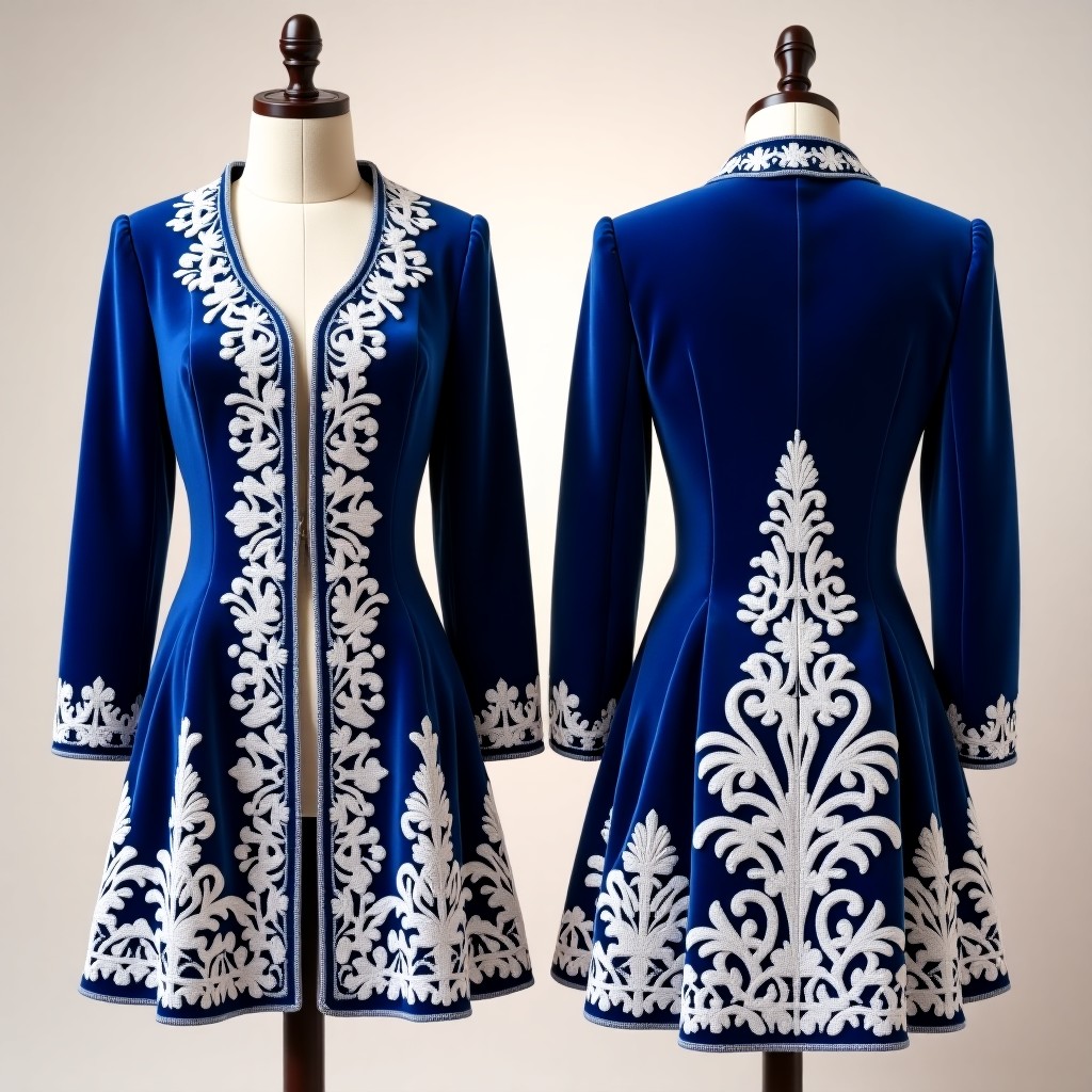 Luxury Velvet Ornamental Embroidered Jacket