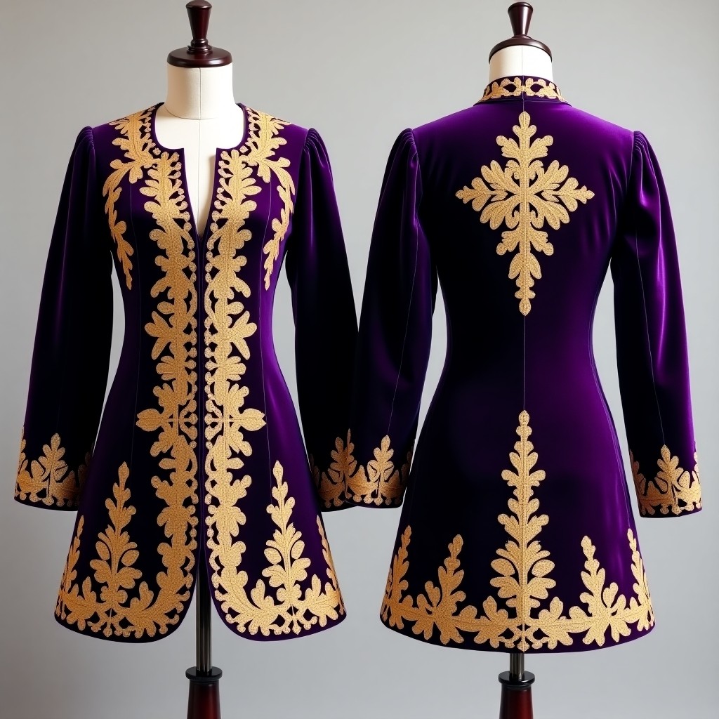Royal Motif Embroidered Karakou Jacket