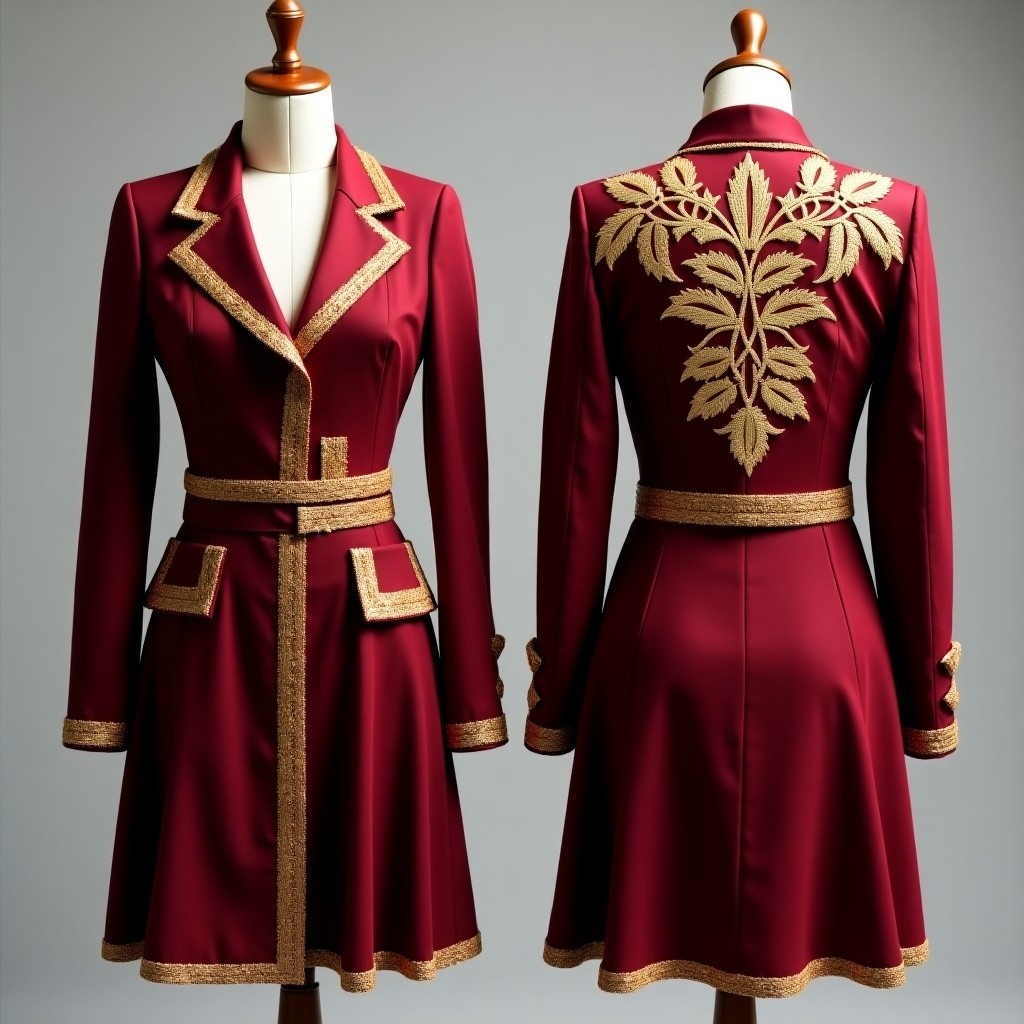 Premium Floral Border Embroidered Jacket