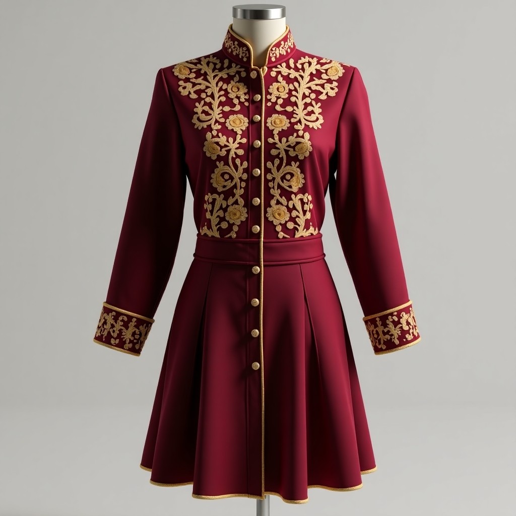 Ornate Floral Scroll Karakou Jacket