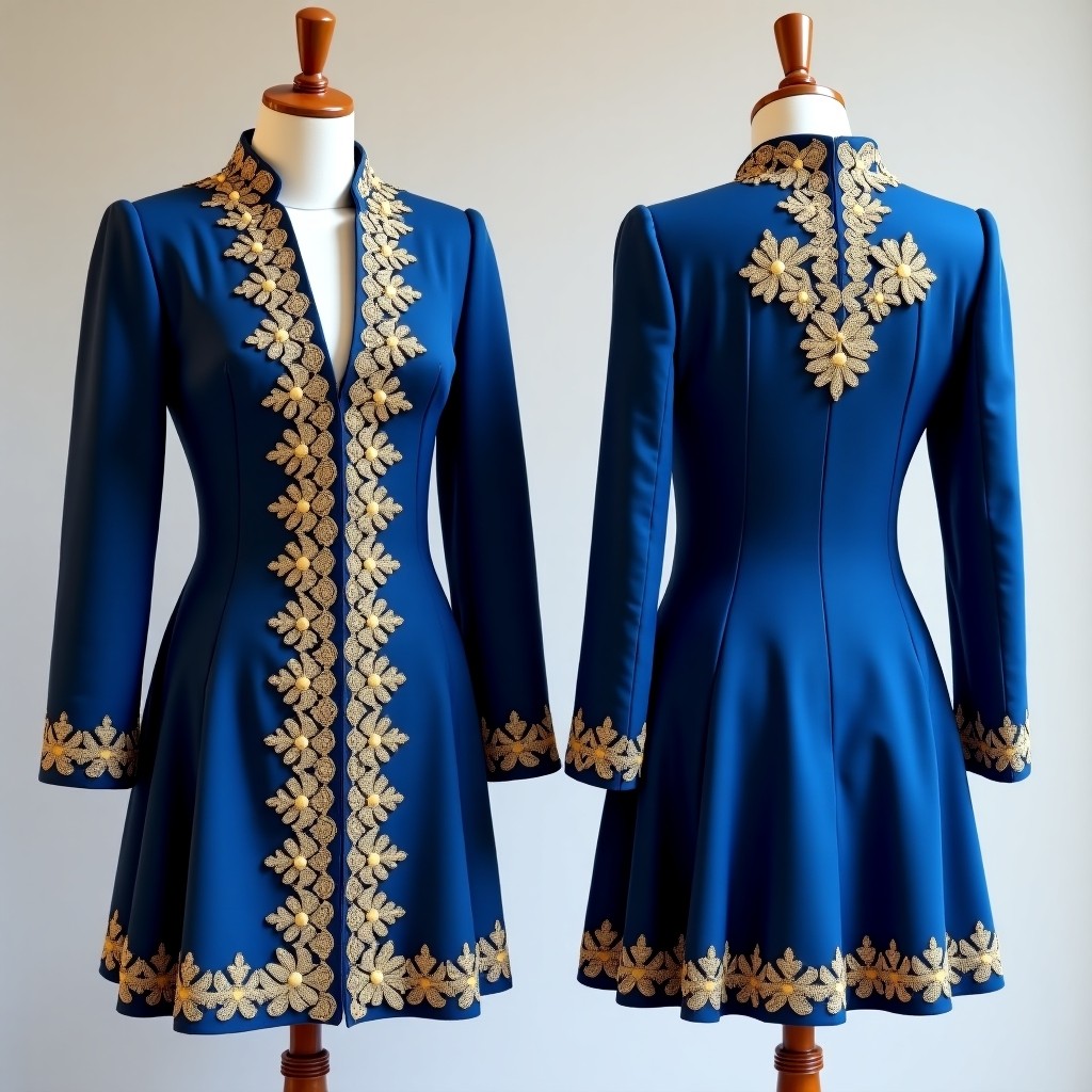 Ornate Floral Panel Velvet Jacket