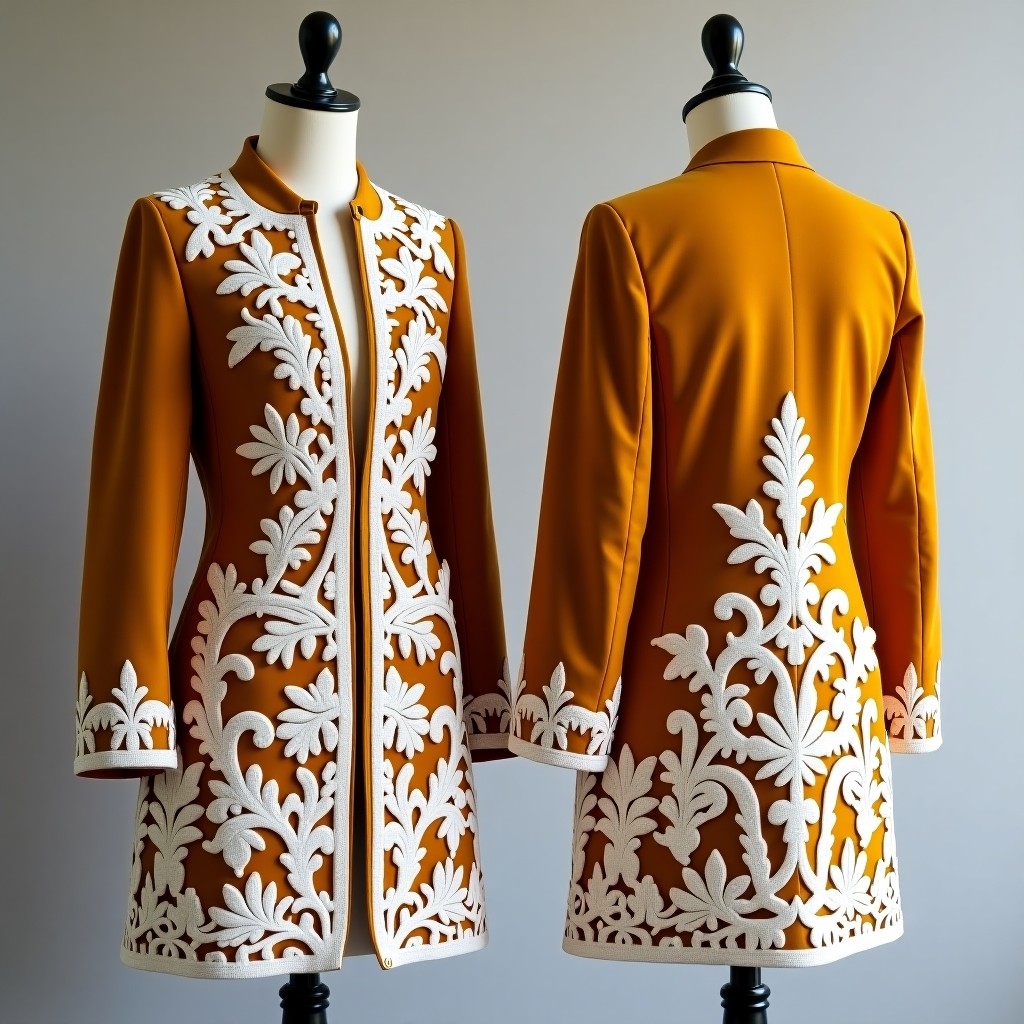 Royal Motif Embroidered Luxury Jacket