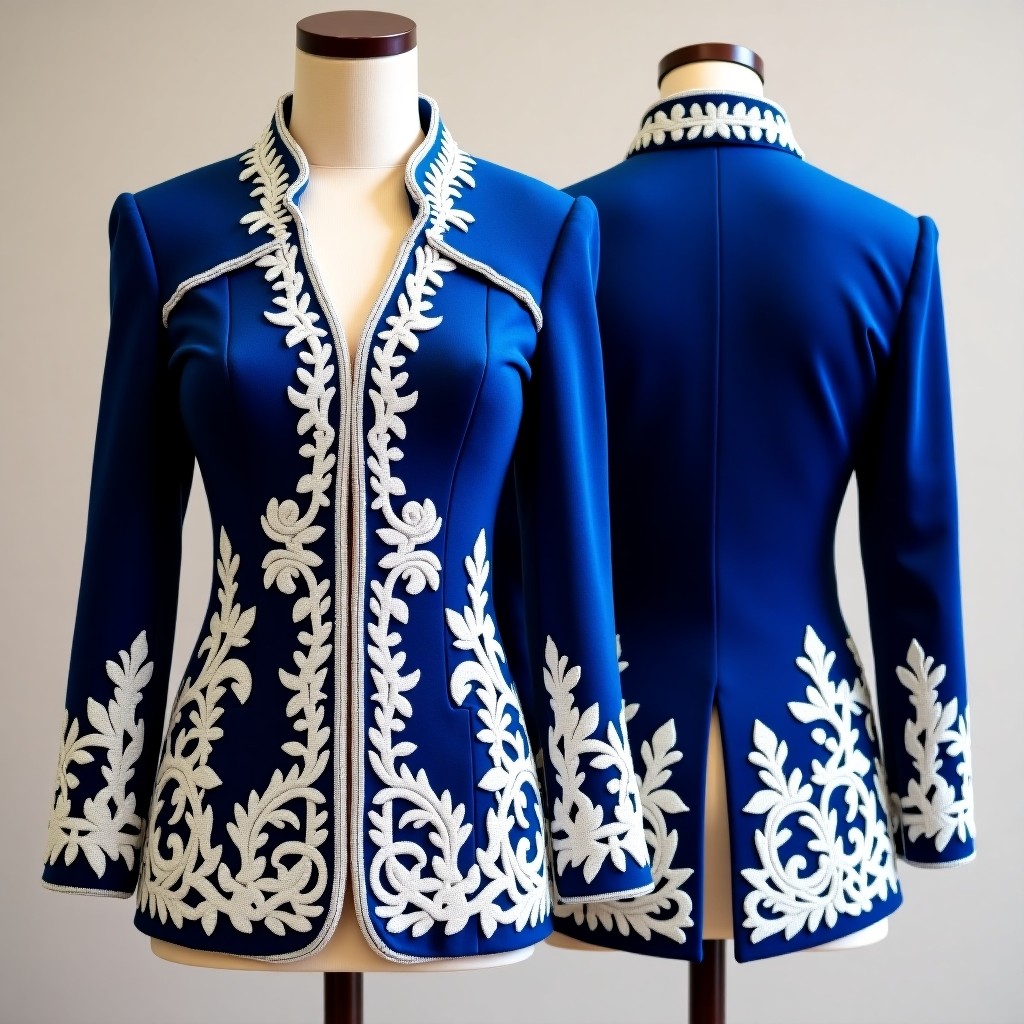 Intricate Scrollwork Embroidered Jacket