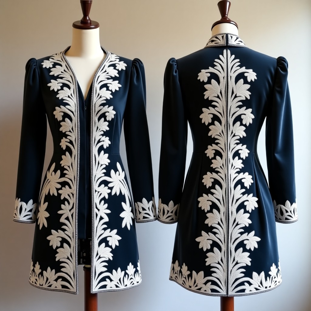 Ornamental Floral Couture Jacket