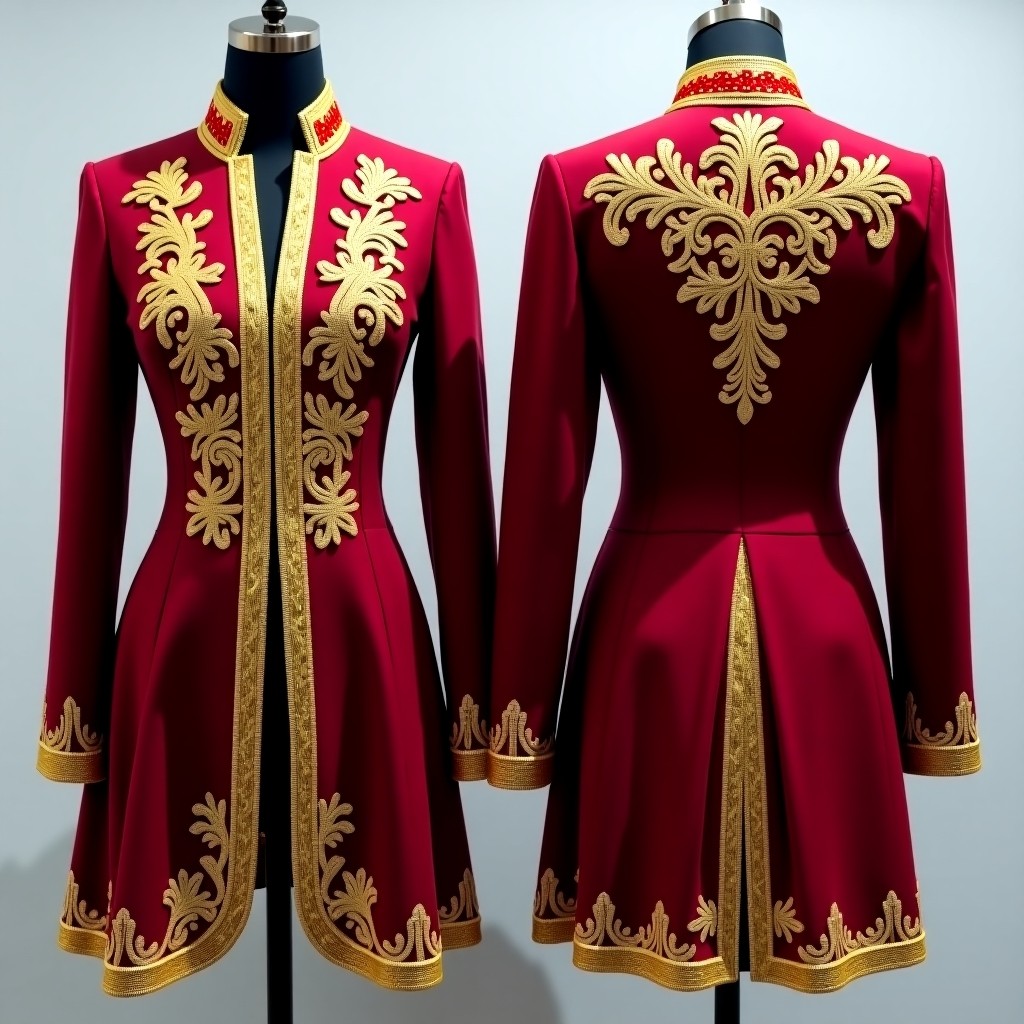 Sophisticated Floral Scroll Jacket