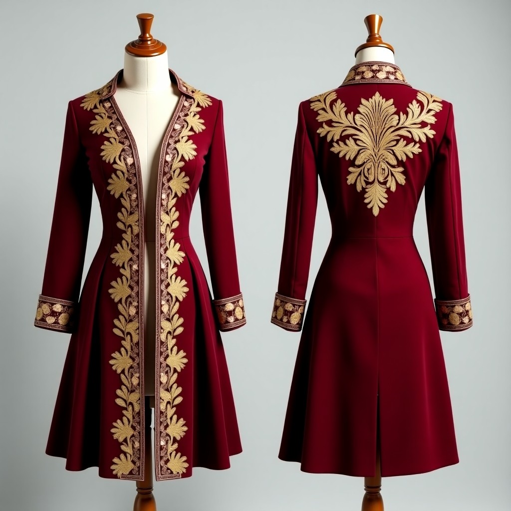 Elegant Dimensional Embroidery Fashion Jacket