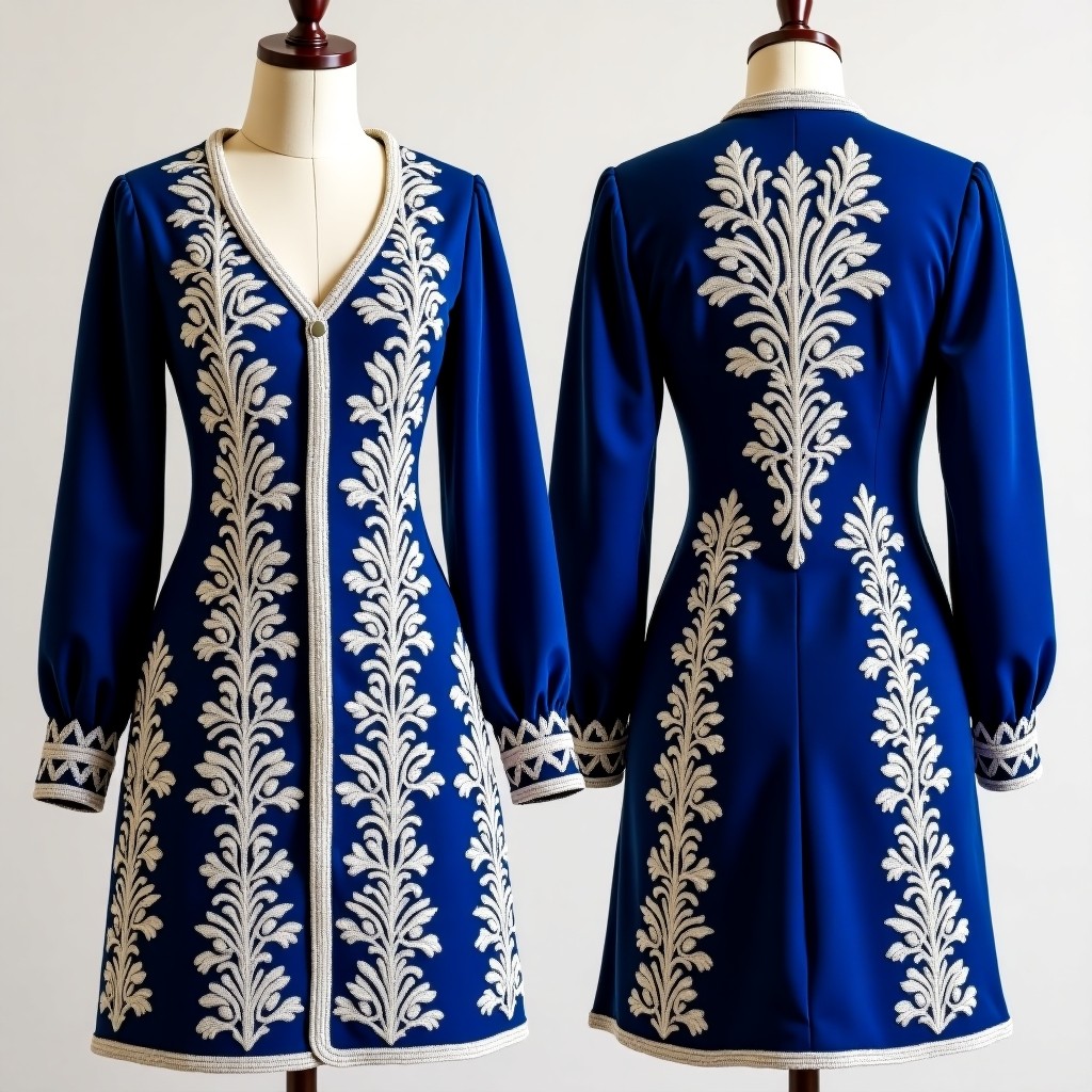 Luxury Floral Motif Evening Jacket