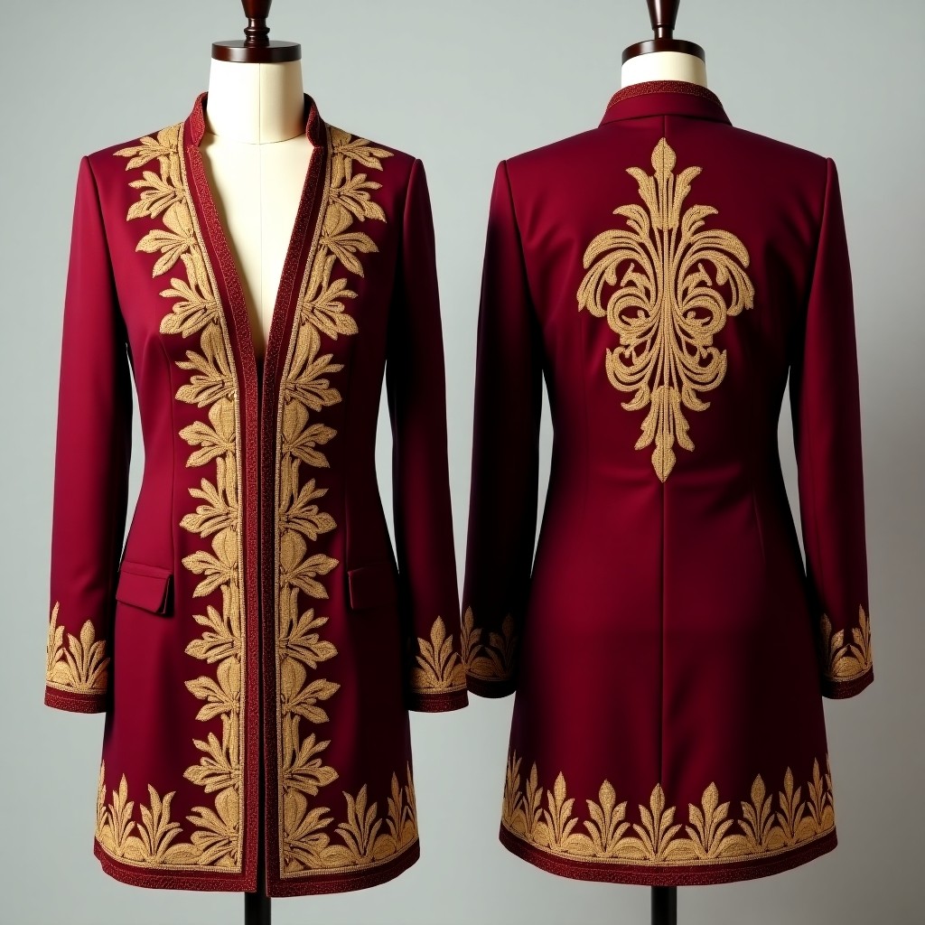 Elegant Heritage Embroidery Jacket