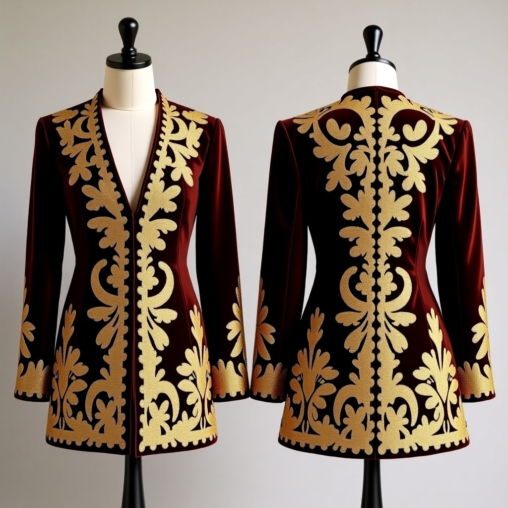Couture Ornamental Floral Jacket
