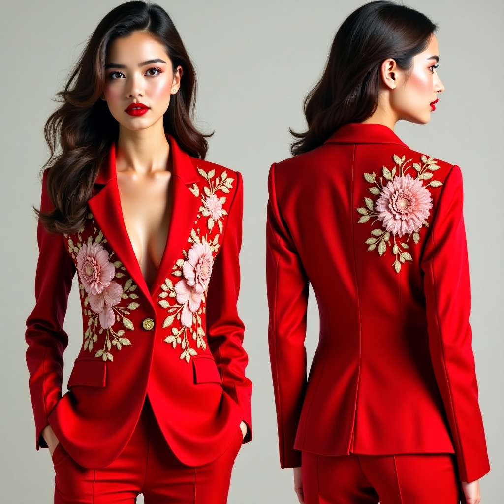 Couture Floral Garden Embroidered Jacket