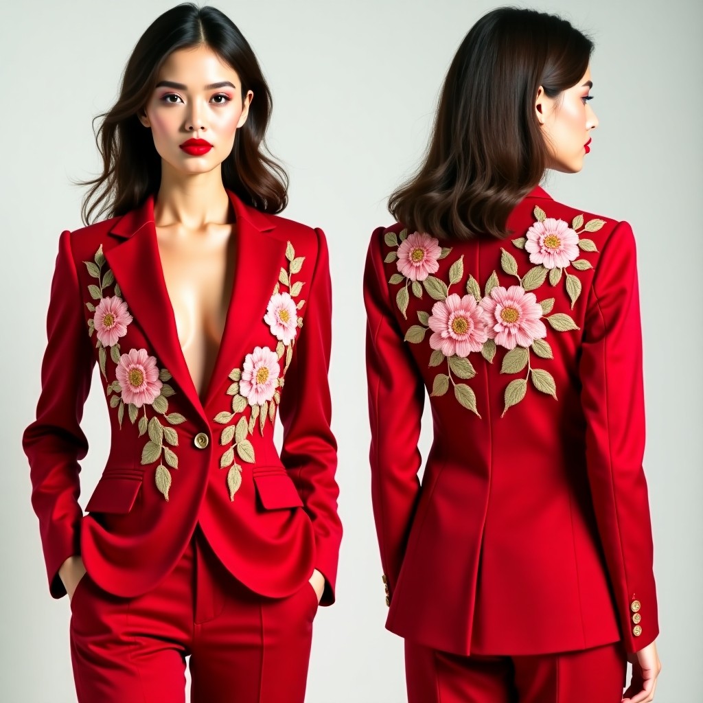 Premium Floral Vine Formal Jacket