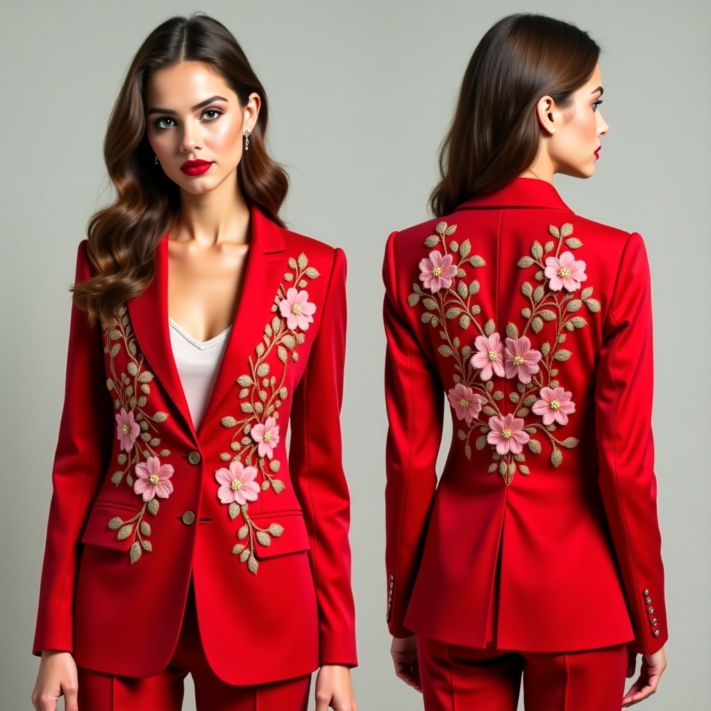 Classic Vine Embroidered Jacket