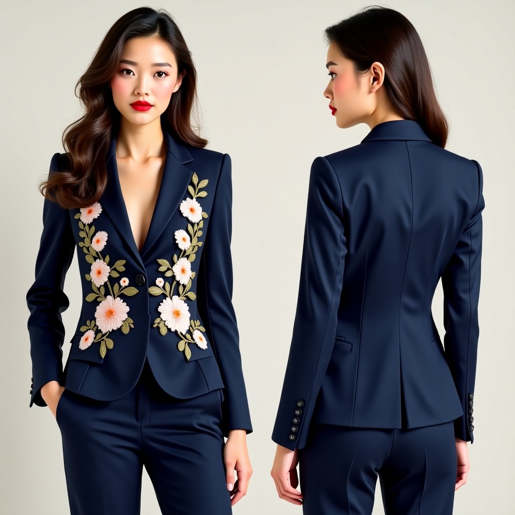 Graceful Floral Trail Jacket