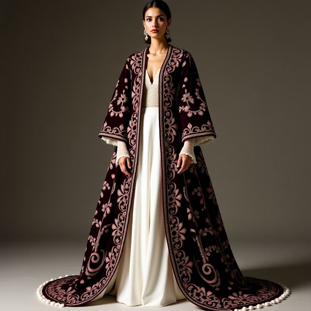 Majestic Arabesque Floral Couture