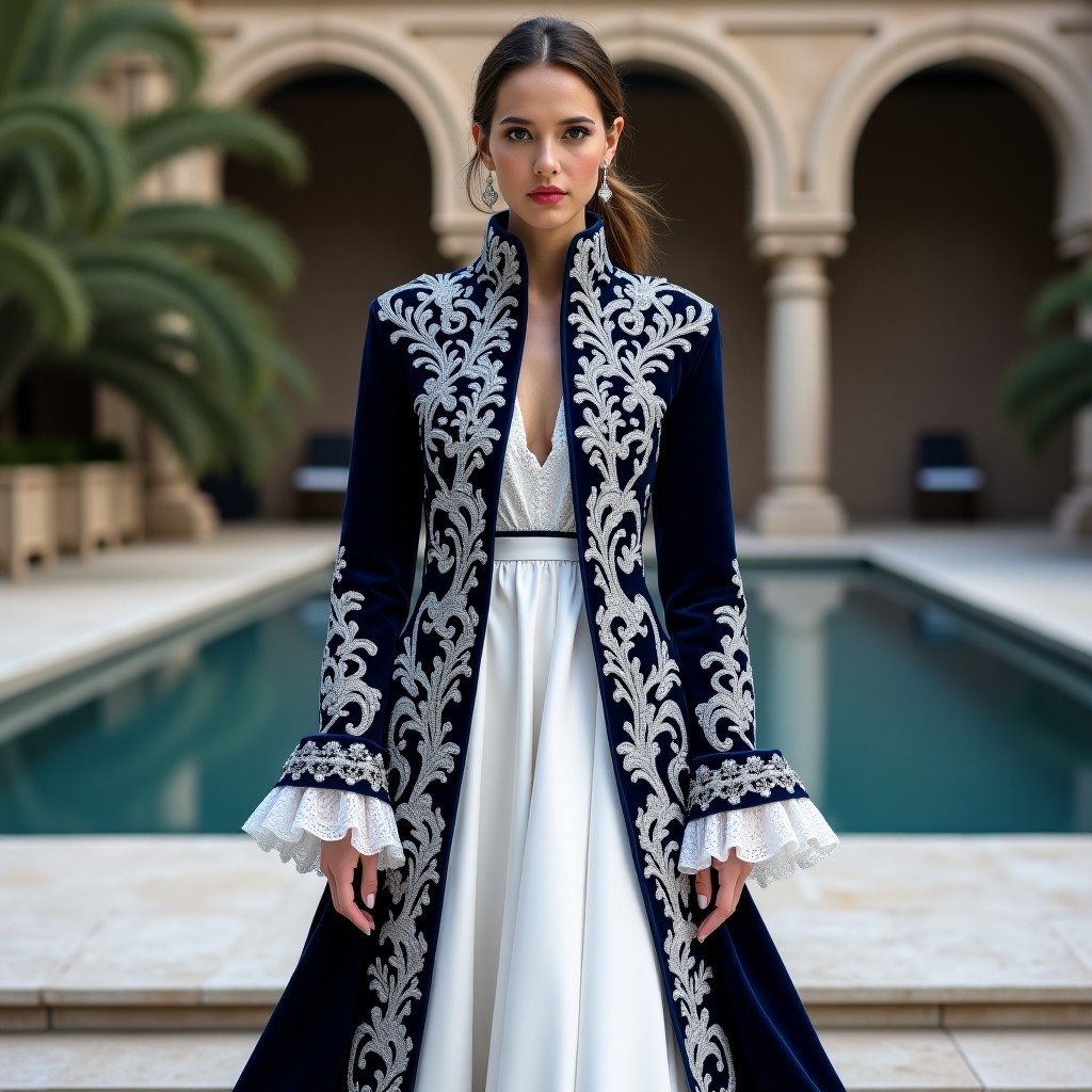 Imperial Moroccan Vine Blossom Gown