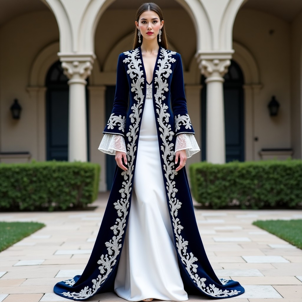 Signature Floral Arabesque Evening Fashion