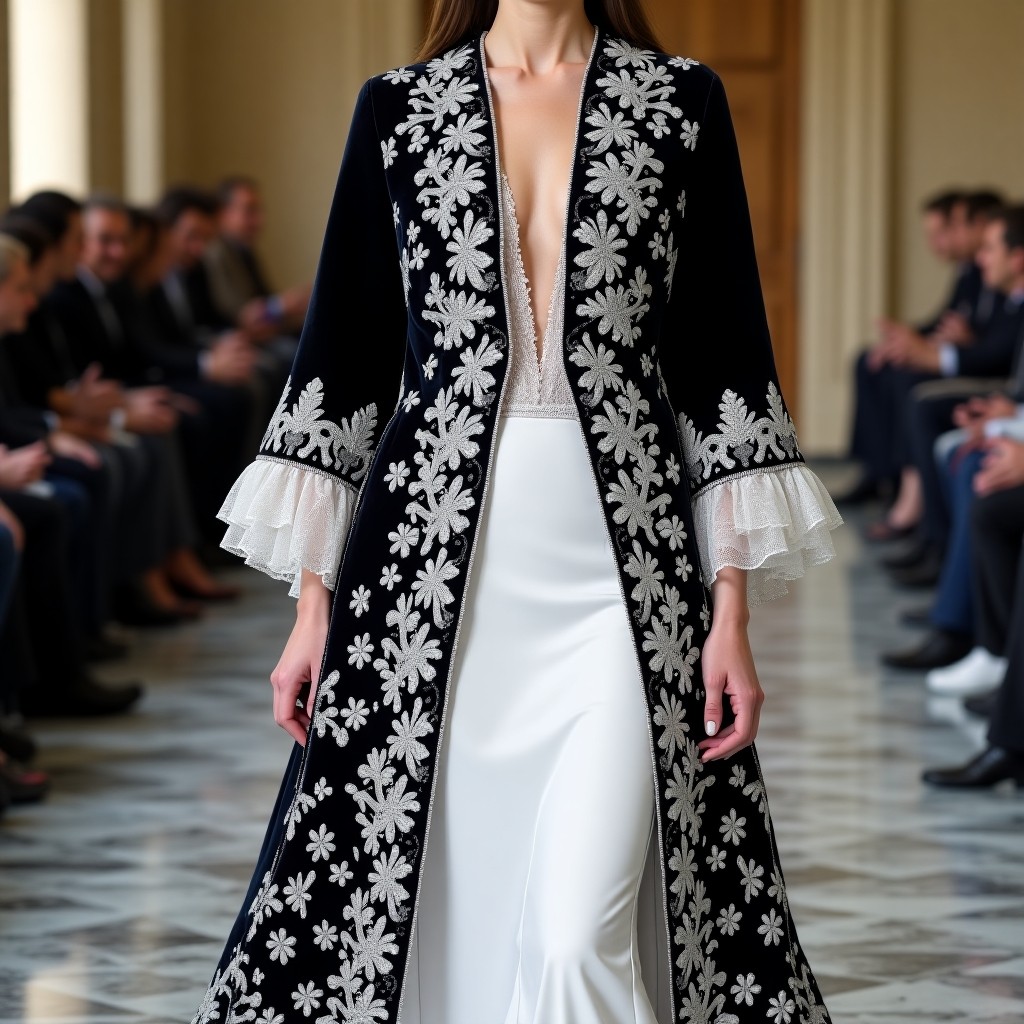 Luxury Moroccan Vinework Heritage Gown
