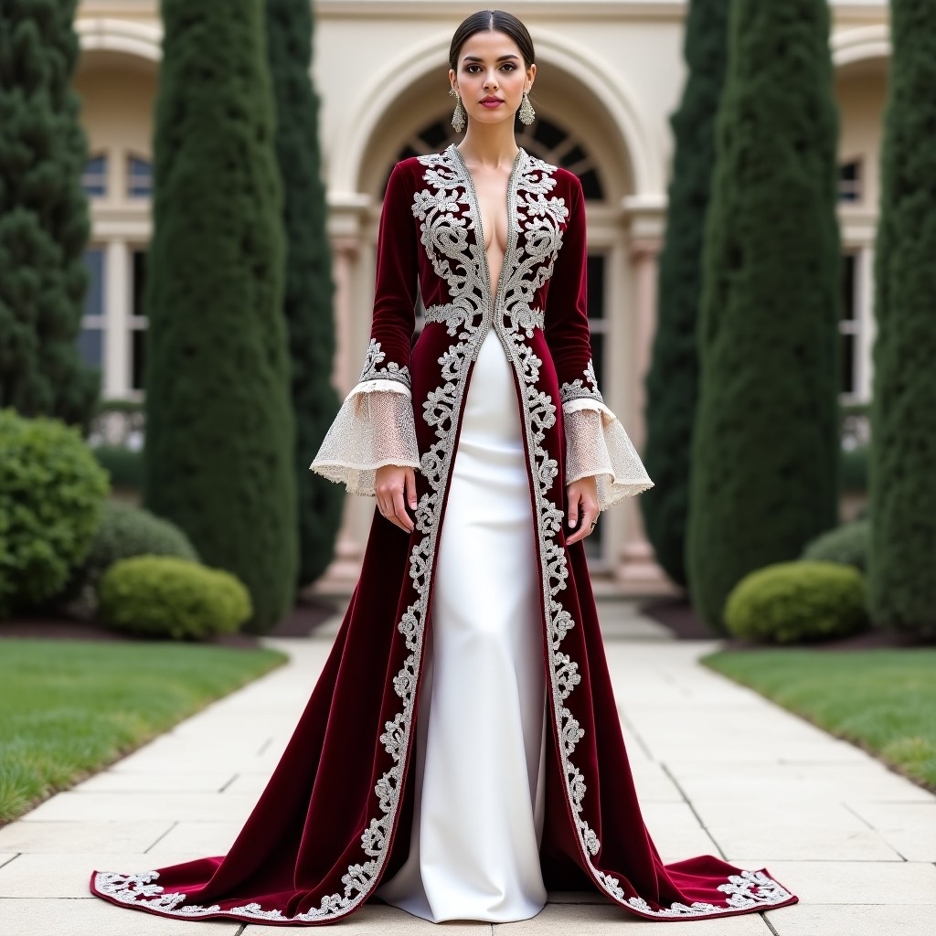 Exquisite Moroccan Botanical Trail Couture