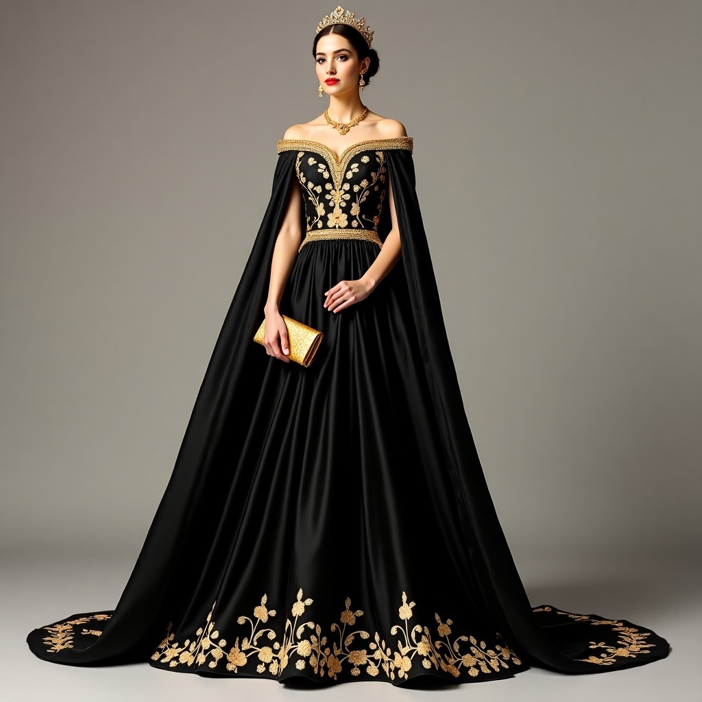 Iconic Macedonian Ornamental Floral Dress
