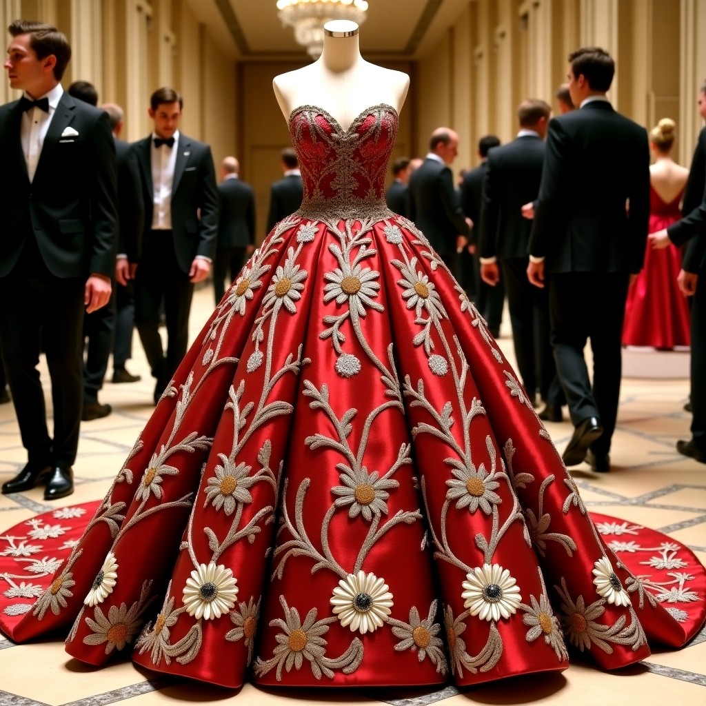 Classic Royal Vinework Ball Gown