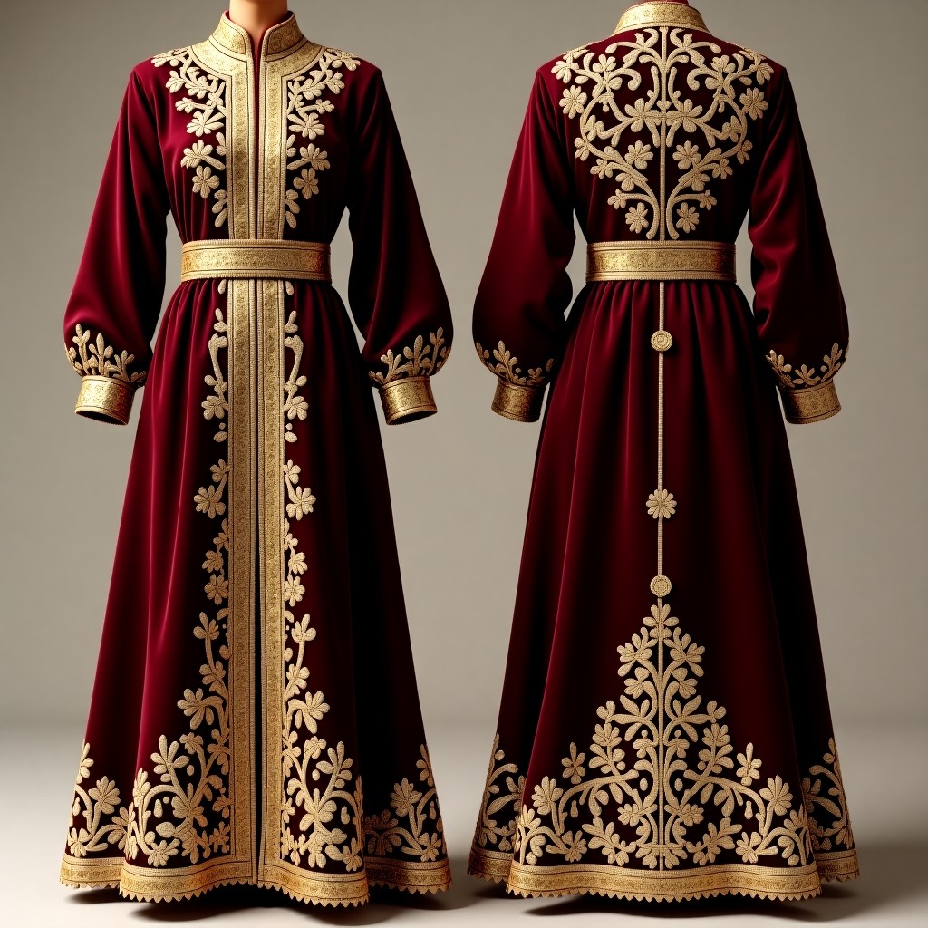 Women's Elegant Jacket with Embroidered Floral Trellis