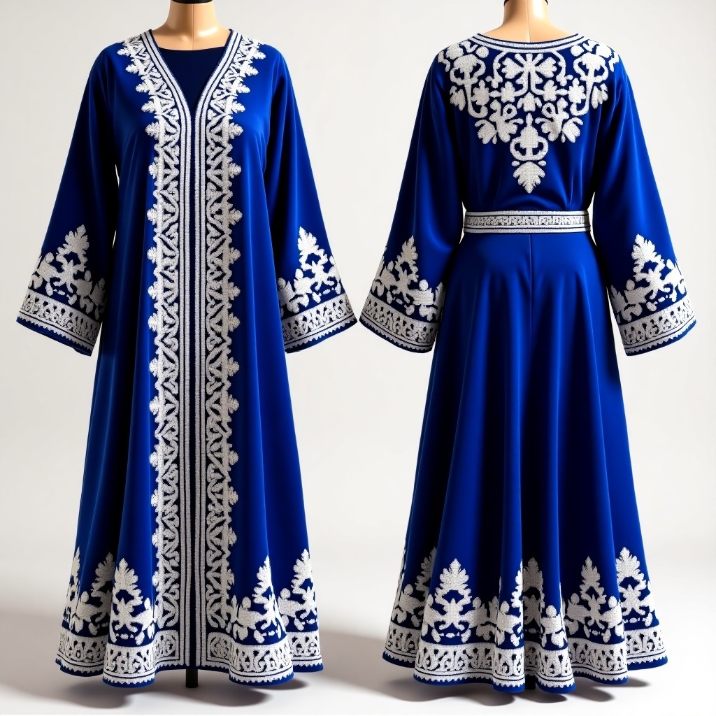 Women's Elegant Jacket with Ornamental Garden Embroidery